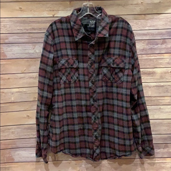 blue crown Other - MENS BLUE CROWN BUTTON DOWN FLANNEL